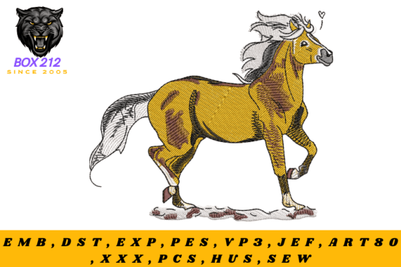 Arabian Horse Digital Embroidery Design Review