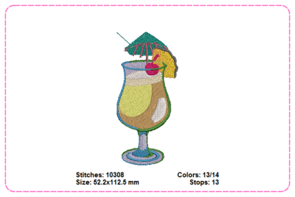 Cocktail Drink Embroidery Designs: A Seller’s Review