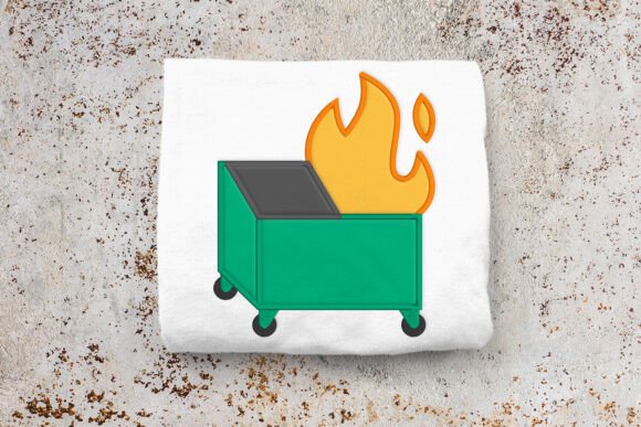 Dumpster Fire Applique Embroidery Review