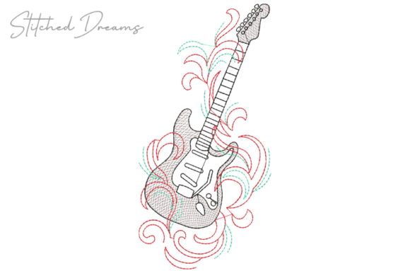 Guitar Embroidery Design Review