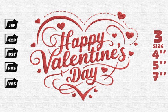 Happy Valentine S Day Embroidery Review