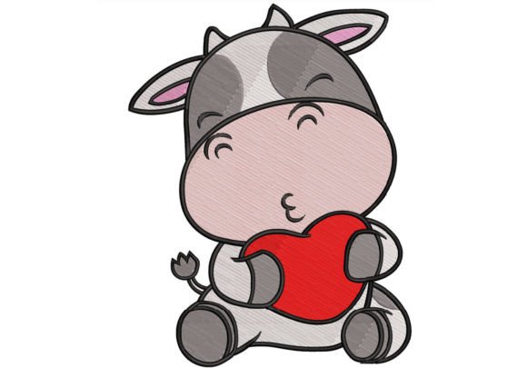Lovely Valentine Cow Embroidery Review