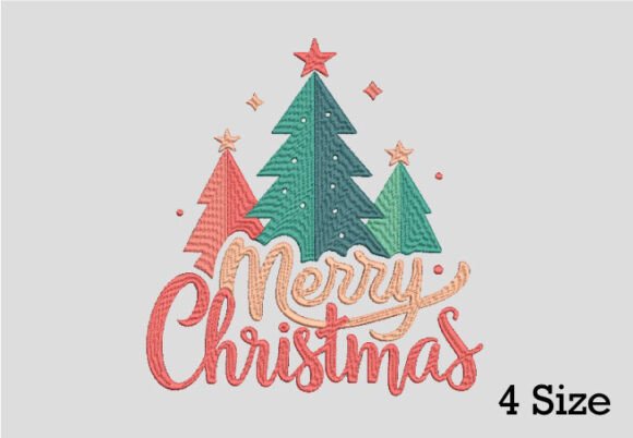 Merry Christmas Tree Embroidery Design Review