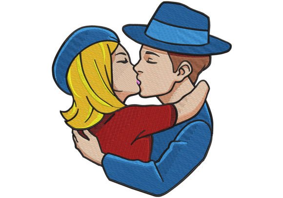Review: Kissing Couple Embroidery Digitizing