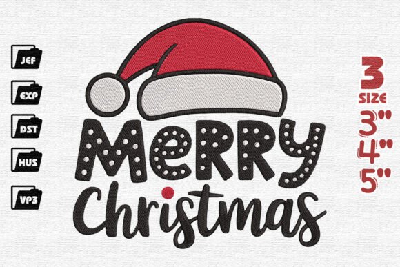 Santa’s Hat Says Merry Christmas Embroidery Review