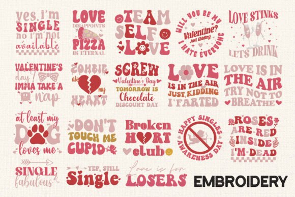 Set 16 Anti-Valentine Embroidery Designs Review